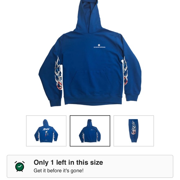 Unisex Chrome Heart Space Hoodie - Picture 2 of 7